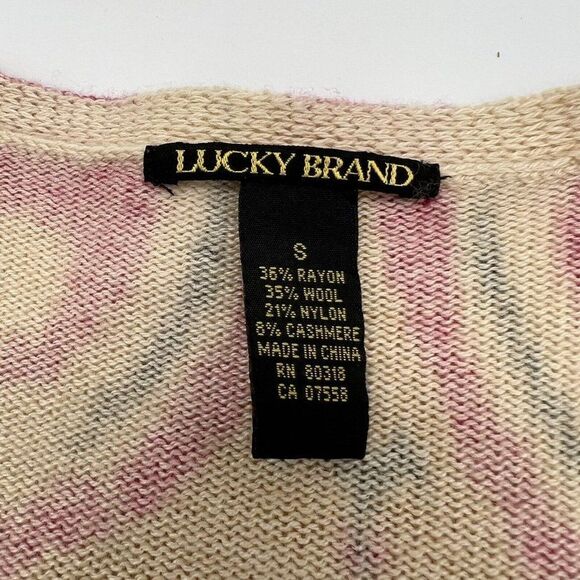 Lucky Brand Asymmetrical Open belted cardigan wool cashmere blend size small - Picture 2 of 4